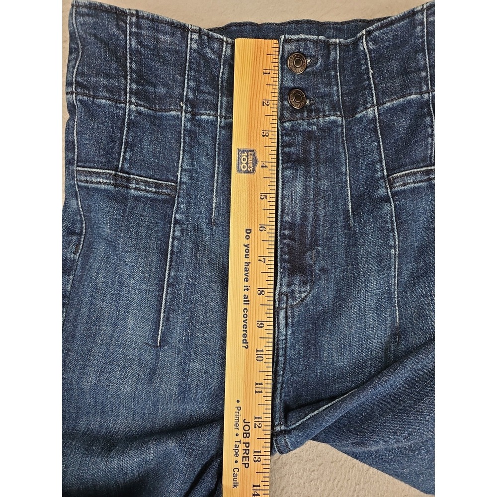 Free People We The Free Just Float On Flare Jeans Women's 28x32 Blue Stretch - Picture 3 of 8
